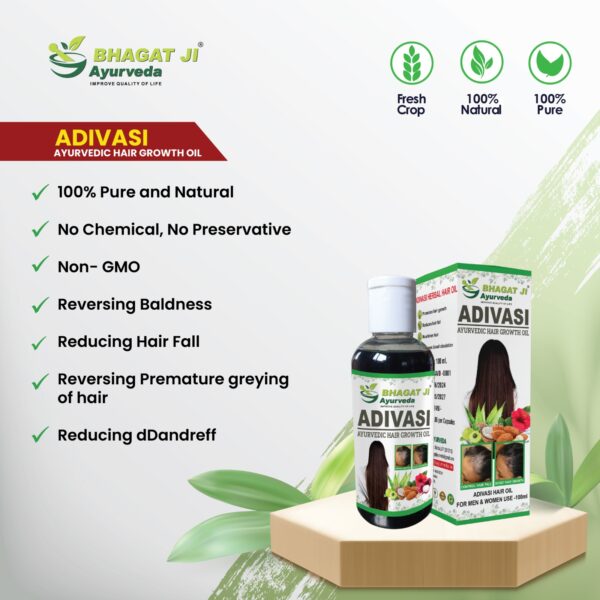 ADIVASI AYURVEDIC HAIR GROWTH OIL-2Packs - Image 3