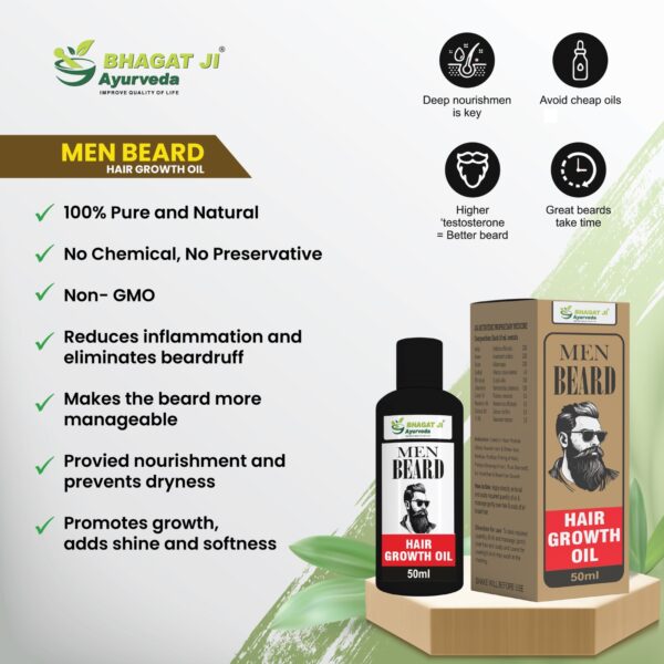 MEN BEARD HAIR GROWTH OIL - Image 4